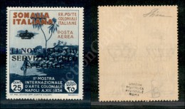 1934 - 25 Cent Servizio Aereo Speciale (2) - Gomma Integra  - Cert. Diena (6.500) - Other & Unclassified