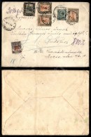 Da Derna 4.1.24 A Budapest - Busta Affrancata Con 5 Cent Leoni (3) + Tre 15 Cent + 50 Cent Pittorica (25+28) -... - Otros & Sin Clasificación