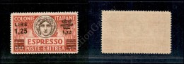 1935/37 - Espresso 1,25 Lire Su 60 Cent (10) Soprastampa Nera - Gomma Integra (1.500) - Andere & Zonder Classificatie