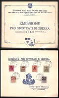 1944 - Pro Sinistrati Di Guerra (126/131) La Serie Completa Dei 6 Valori Su Libretto Originale (n.57 Di 100... - Otros & Sin Clasificación