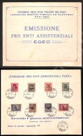 1943 - Pro Assistenza Egeo (118/125) La Serie Completa Degli 8 Valori Su Libretto Originale (n.96 Di 100 Esemplari)... - Otros & Sin Clasificación