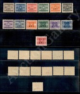 1939/40 - Segnatasse Soprastampati (1/13) - Serie Completa Di 13 Valori - Gomma Integra (550) - Other & Unclassified