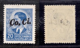 1941 - 20 Din Soprastampa A Mano (14B) - Gomma Integra - Cert. AG (750) - Altri & Non Classificati