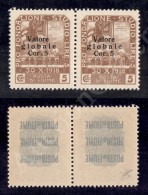 1920 - 5 Corone Su 5 (110 Varietà+110) In Coppia Con “5” In Caratteri Sottili A Sinistra - Gomma... - Otros & Sin Clasificación