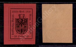 1918 - 10 Heller Carminio Lilla (5) - Gomma Integra - Cert. Avi (1.500) - Other & Unclassified