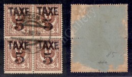 1918 - Taxe 5 Su 2 Cent (BZ3/75) In Quartina (660+) - Otros & Sin Clasificación