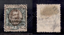 1918 - 1 Lira (27b) Con Doppia Soprastampa - Ottima Centratura (800) - Sonstige & Ohne Zuordnung