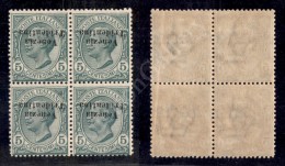 1918 - 5 Cent (21aa) Con Soprastampa Capovolta - In Quartine - Gomma Integra (1.320+) - Sonstige & Ohne Zuordnung