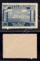 Corpo Polacco - 1946 - 55 Groszy (6A) Carta Giallastra  E Spessa - Gomma Integra - Cert.  AG (550) - Other & Unclassified