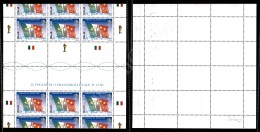 2006 - Mondiali Di Calcio - (18 Minifogli) Con Taglio Spostato - Gomma Integra - Cert. Raybaudi - Andere & Zonder Classificatie