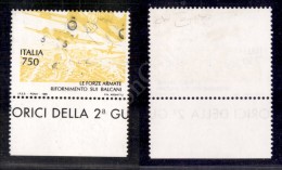 1955 - 750 Lire Rifornimento Nei Balcani (2155) Bordo Foglio - Con La Sola Stampa Del Giallo E Del Nero - Gomma... - Autres & Non Classés