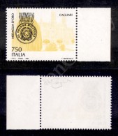 1995 - 750 Lire Cagliari (2153) Solo Stampa Dei Colori Giallo E Nero - Gomma Integra - Cert. Raybaudi - Altri & Non Classificati