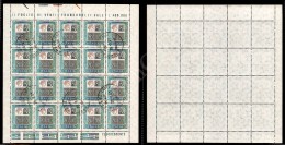 1987 - 20000 Lire (1442B) Foglietto Di 20 Esemplari Con Annullamenti Originali - Other & Unclassified