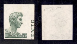 1969 - 500 Lire Donatello (810A) Non Dentellato - Bordo Di Foglio - Gomma Integra - Molto Bello - Autres & Non Classés