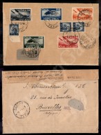 3,20 Lire (128 Posta Aerea) + Complementari (555 Tre + Aerea 126/127 + 129/130) - Raccomandata Da Cesena A... - Andere & Zonder Classificatie