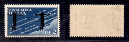 1944 - Saggi - 2 Lire Con Soprastampa Capovolta (P15Aa - Aerea) - Gomma Integra - Cert. Colla (6.000) - Altri & Non Classificati