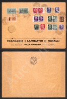 Gemelli - GNR Brescia + Fascetti - Affrancatura Multipla Per 11,25 Lire Su Busta Da Villa Carcina A Sarezzo Del... - Otros & Sin Clasificación