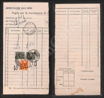 1944 - GNR Brescia - 25 Cent (50/I - Segnatasse) - Coppia Con Complementare (42) Su Modulo Postale - Ghedi 10.5.44... - Other & Unclassified