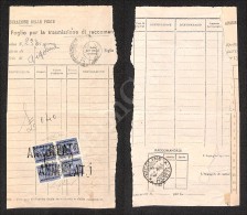 1944 - GNR Brescia - 10 Cent (48/I - Segnatasse) - Quartina Su Modulo Postale - Vigolone 28.4.44 - Raro - Sirotti E... - Otros & Sin Clasificación