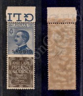 1924 - Saggio - 25 Cent Piperno (6 - Pubblicitari) Bordo Foglio - Gomma Integra - Ottimamente Centrato - Molto... - Autres & Non Classés