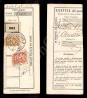 2 Lire (5 - Assicurativi) + 3 Lire (32 - Pacchi Postali) Su Cedolina - Genova 12.9.36 - Sorani (3.200) - Otros & Sin Clasificación