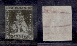 1851 - 1 Quattrino Nero (1) Nuovo Con Gomma - Tre Ottimi Margini - Linea A Destra Di Riquadro Appena Intaccata In... - Other & Unclassified