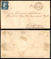 2 Grana Azzurro (8d - Tav. III Pos. 69) Su Lettera Da Palermo A Trapani Del 25.10.59 - Diena (875) - Other & Unclassified