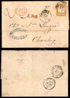 80 Cent Arancio Carico (17D) Isolato Su Letterina Da Genova A Chambery Del 25.3.63 - PD + Amb. Italia Francia... - Other & Unclassified