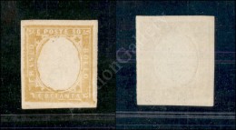 1859 - 80 Cent Giallo Olivastro (17Aa) Senza Effigie - Ottimi Margini - Nuovo Con Gomma Integra - Molto Bello - Otros & Sin Clasificación