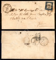 20 Cent Azzurro Scuro (15B) Su Lettera Da S. Stefano D’Aveto (P.ti 10) A Genova Del 11.5.59 - Cert. Raybaudi... - Otros & Sin Clasificación