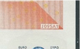 S ITALIA 50 EURO J095 A1 -  FIRST POSITION - DRAGHI   UNC - 50 Euro