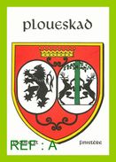 Carte Postale Du Club Des Cartophiles 29 Blason Kartenn Bost Plouescat - Plouescat