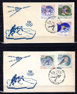 1960  FDC, J.O, D'hiver à Squaw Valley, FDC 2358 / 2362, - Hiver 1960: Squaw Valley