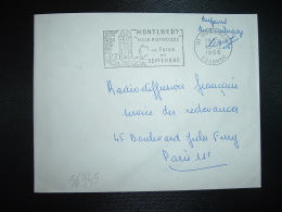 LETTRE OBL.MEC.15-12-1966 MONTHLERY ESSONNE (91) Pour RADIODIFFUSION FRANCAISE - Civil Frank Covers