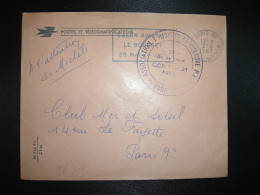 LETTRE P ET T OBL.MEC.2-6-1967 PARIS XV + ASSOCIATION TOURISME ET CULTURE P.T.T. - Civil Frank Covers