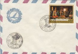 PRINCE MICHAEL THE BRAVE, CALUGARENI BATTLE, SPECIAL POSTMARKS AND STAMP ON COVER, 1976, ROMANIA - Briefe U. Dokumente