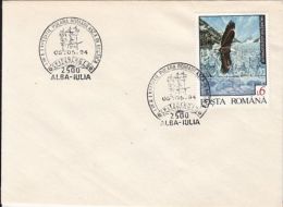 ARCTIC EXPEDITION, ROMANIAN EXPEDITION IN SPITZBERGEN, SPECIAL POSTMARK, BALD EAGLE STAMP ON COVER, 1994, ROMANIA - Expéditions Arctiques