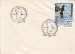 ARCTIC EXPEDITION, ROMANIAN EXPEDITION IN GREENLAND, SPECIAL POSTMARK, BALD EAGLE STAMP ON COVER, 1994, ROMANIA - Expediciones árticas