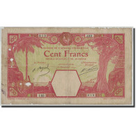 Billet, French West Africa, 100 Francs, 1924, 1924-11-13, KM:11Dd, AB+ - Otros – Africa