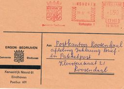 Niederlande Freistempel Gemeinde Eindhoven - Nach Roosendaal - Wappen -  Meterstamp, EMA - Franking Machines (EMA)