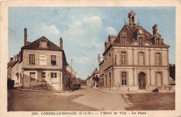 77-LORREZ-LE-BOCAGE- L'HÔTEL DE VILLE, LA POSTE - Lorrez Le Bocage Preaux