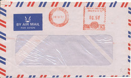 India Air Mail Cover With Meter Cacel 18-6-1987 - Airmail