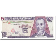 Billet, Guatemala, 5 Quetzales, 1993-1995, 1993-10-27, KM:88a, SPL - Guatemala