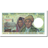 Billet, Comoros, 5000 Francs, 1984, KM:12b, NEUF - Komoren
