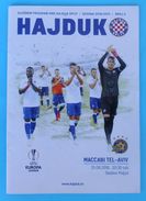 HNK HAJDUK V MACCABI TEL-AVIV FC ... 2016. UEFA EUROPA LEAGUE Official Football Soccer Match Programme Programm Israel - Eintrittskarten