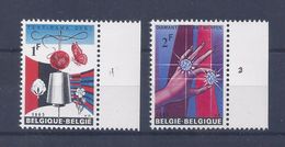 N°1313/1314 PLAATNUMMERS MNH ** POSTFRIS ZONDER SCHARNIER SUPERBE - 1961-1970