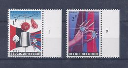 N°1313/1314 PLAATNUMMERS MNH ** POSTFRIS ZONDER SCHARNIER SUPERBE - 1961-1970