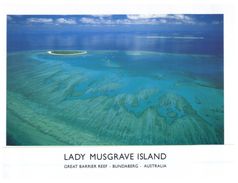 (718) Australia - (with Stamp At Back Of Card) - QLD - Lady Musgrave Island - Great Barrier Reef