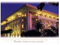 (988) Australia - (with Stamp At Back Of Card) - NT - Darwin Parliament House Of NT - Darwin
