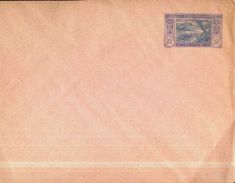 Entier / Stationery / PSE - PAP COTE D´IVOIRE - Enveloppe N° 20, 25F Bleu Sur Rose - Type Pirogue - Covers & Documents
